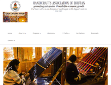 Tablet Screenshot of handicraftsbhutan.org